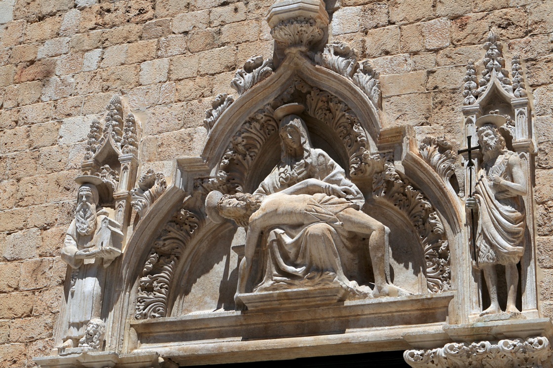 'The Franciscan monastery sculpture in Dubrovnik' - Dubrovnik
